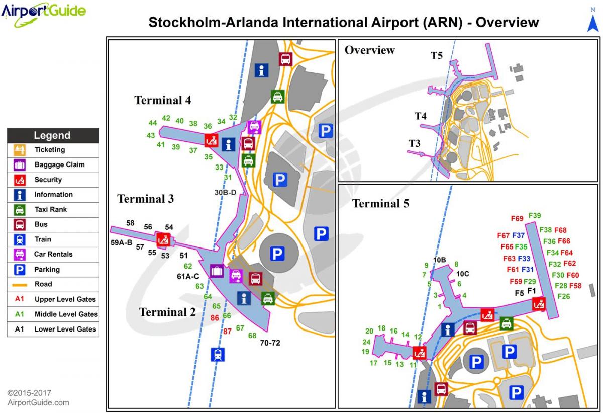 Stokholmo arlanda oro uostas map