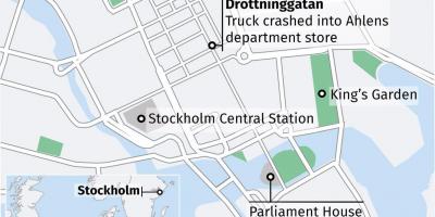 Žemėlapis drottninggatan Stokholmas