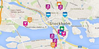 Žemėlapis gėjų Stokholmo žemėlapis