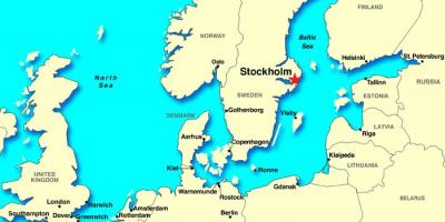 Stokholmo žemėlapis europa