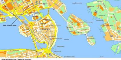 Žemėlapis Stokholmo kruizinių laivų terminalo