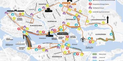 Žemėlapis Stokholmo maratonas