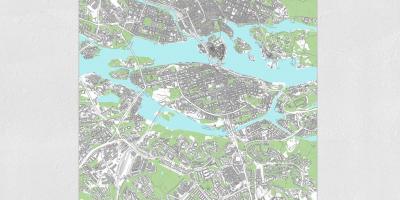 Žemėlapis Stokholmo žemėlapį spausdinti