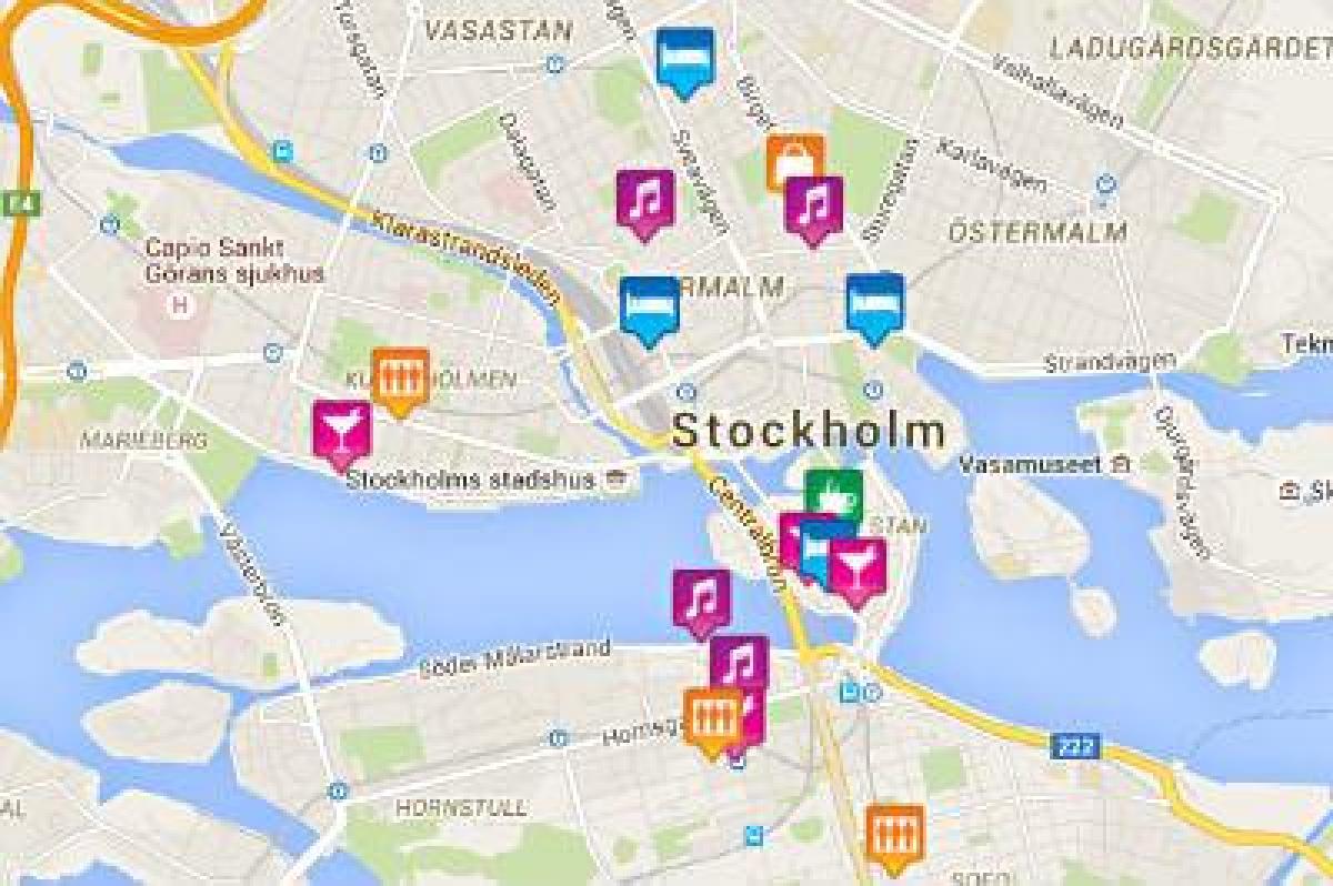 žemėlapis gėjų Stokholmo žemėlapis