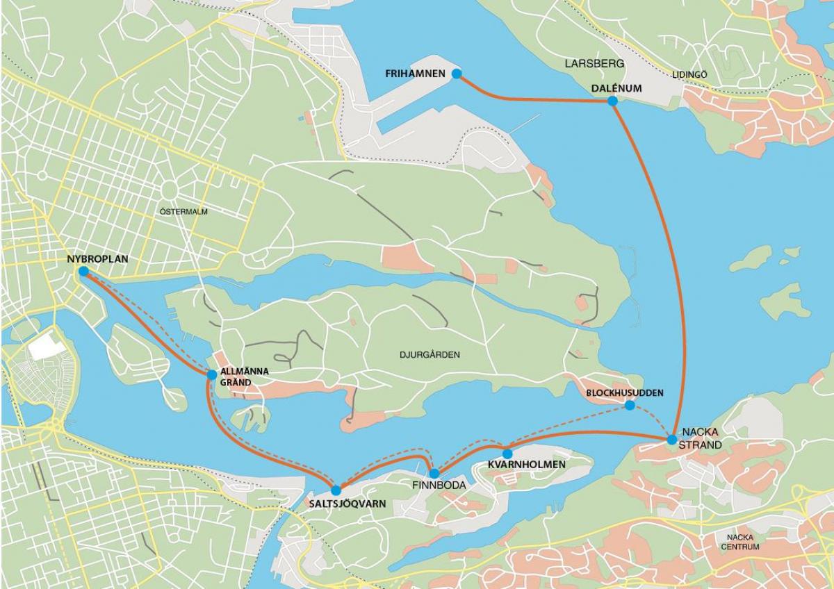 žemėlapis Stokholmo frihamnen