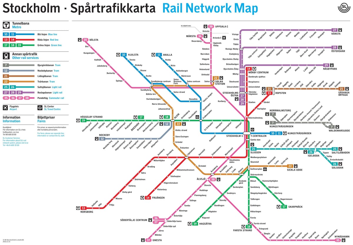 metro žemėlapis Stokholme