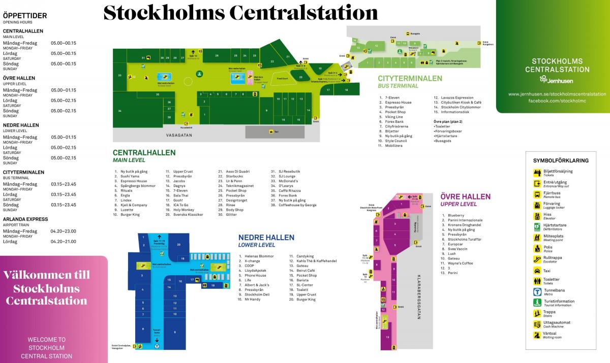 Stokholmo geležinkelio stotis map