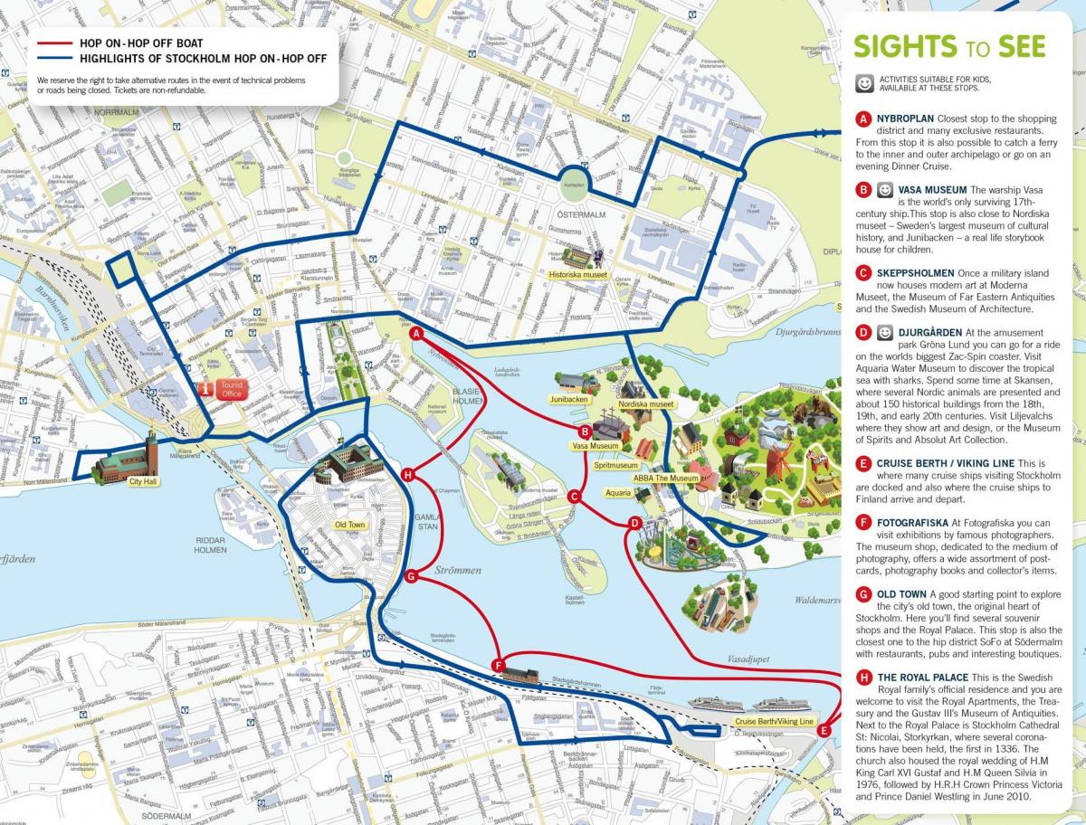 žemėlapis Stokholmo uosto