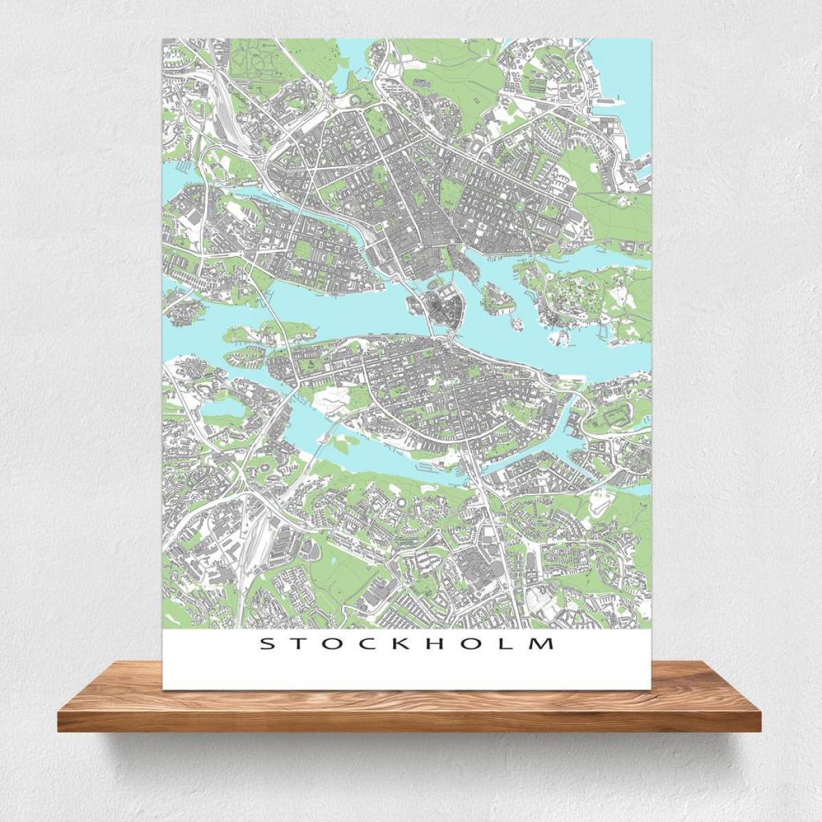 žemėlapis Stokholmo žemėlapį spausdinti