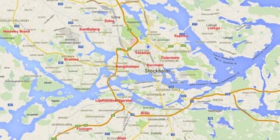 Žemėlapis Stokholmo bromma