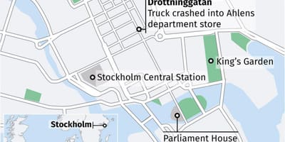 Žemėlapis drottninggatan Stokholmas