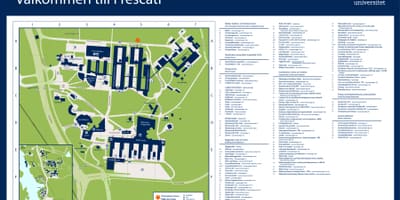 Žemėlapis Stokholmo universitetas